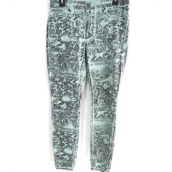 Parker Smith Jeans 8 Ava Skinny Mint Green Print - Picture 3 of 7
